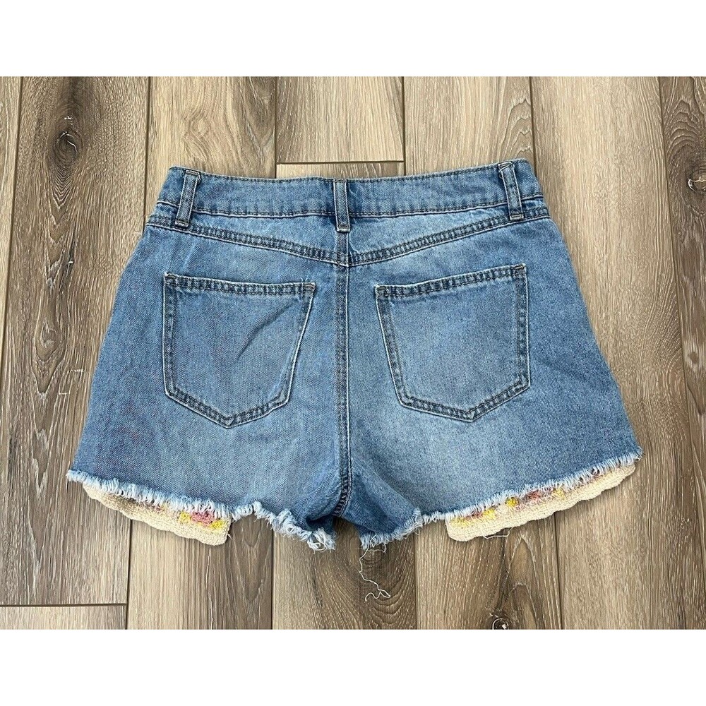 Sincerely Jules Denim Cut Off Jean Shorts Distressed Women’s Juniors Size 5/27 - Picture 4 of 6